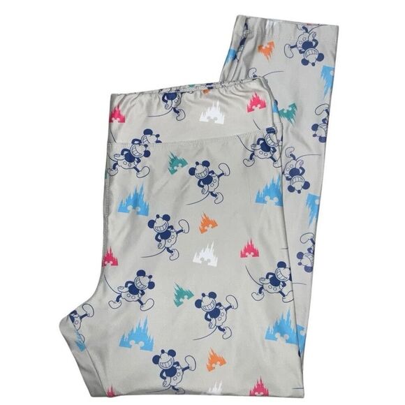 Disney Parks Mickey Mouse Castle Leggings Women’s Size XL - Picture 1 of 4